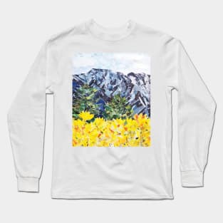 Mountain Flowers Collage Long Sleeve T-Shirt